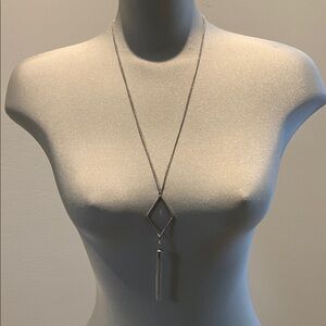 Elegant Silver Geometric Pendant Necklace 3 for $20
